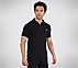 SS 1/4 ZIP POLO, BBBBLACK Apparel Left View