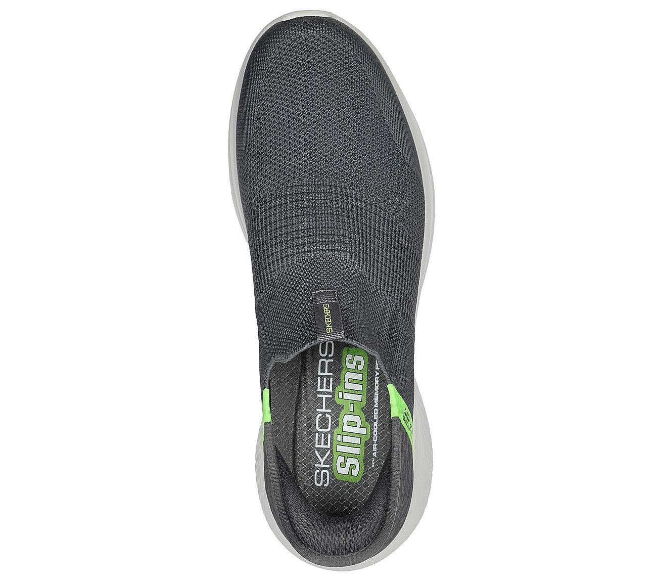 Skechers Slip-ins: Ultra Flex 3.0 - Viewpoint, CHRCL/LIME Footwear Top View
