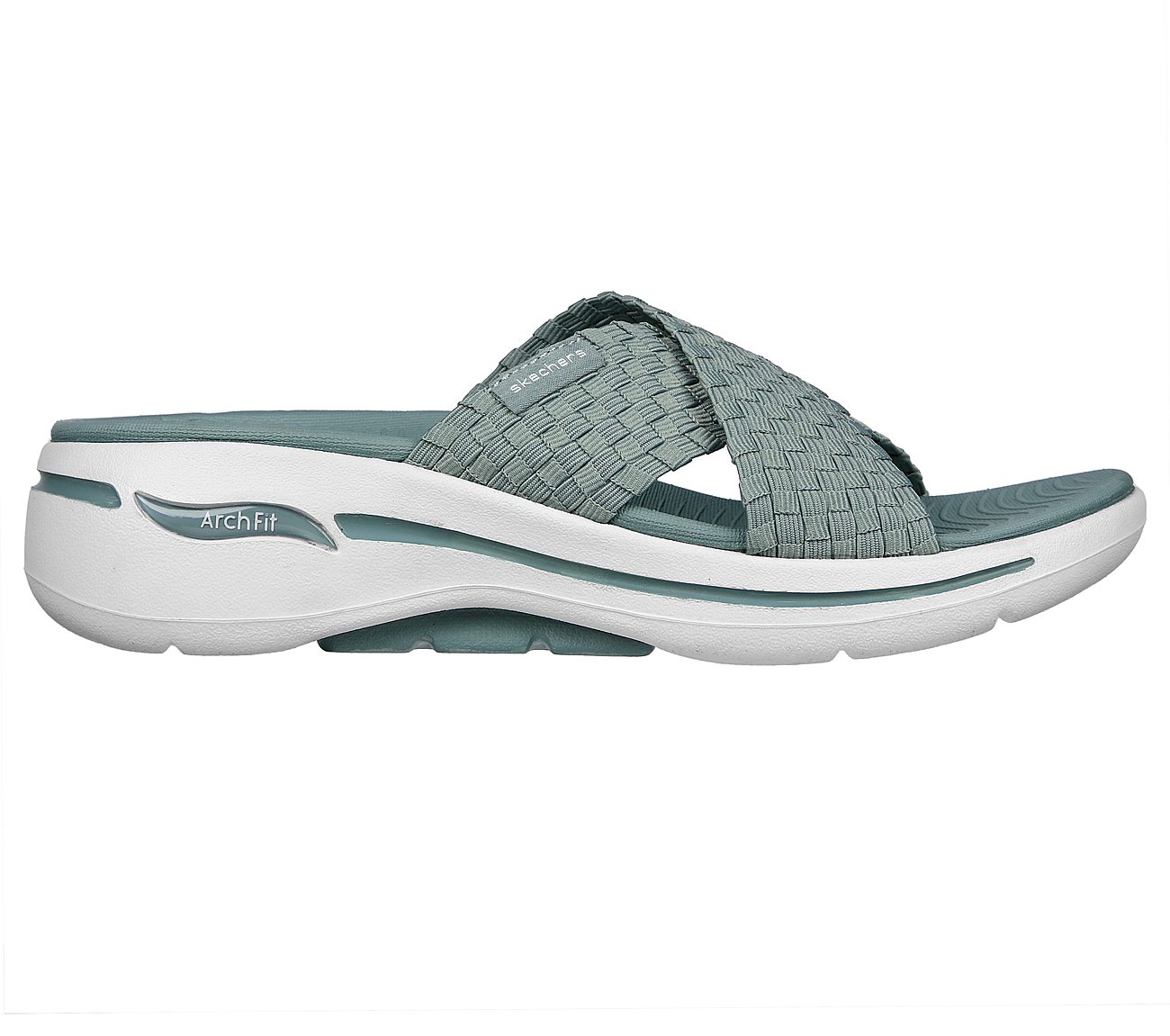 GO WALK ARCH FIT SANDAL - WON, SAGE Footwear Right View