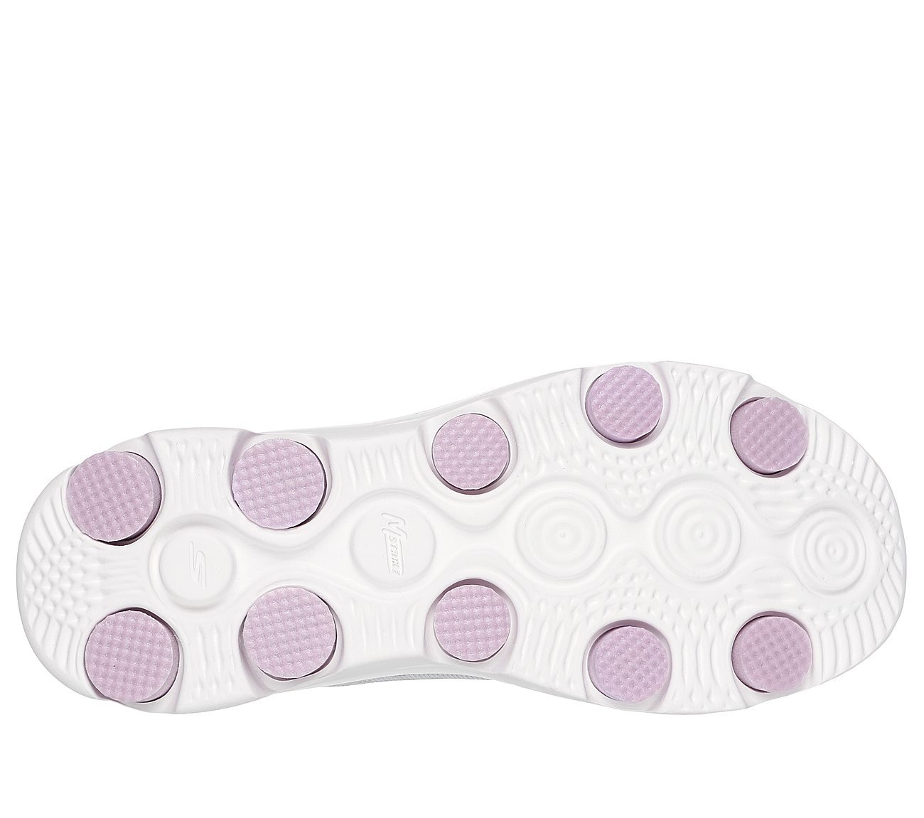 GO RUN 7.0 - ESCAPE, GREY/LAVENDER Footwear Bottom View