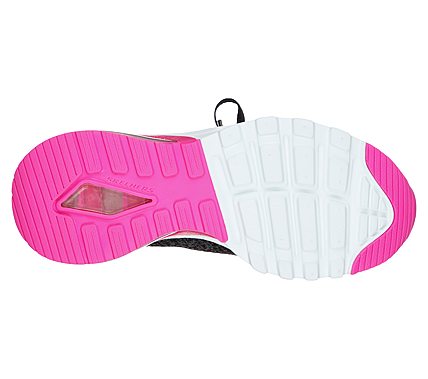 SKECH-AIR EXTREME-EASY MOVE, BLACK/HOT PINK Footwear Bottom View