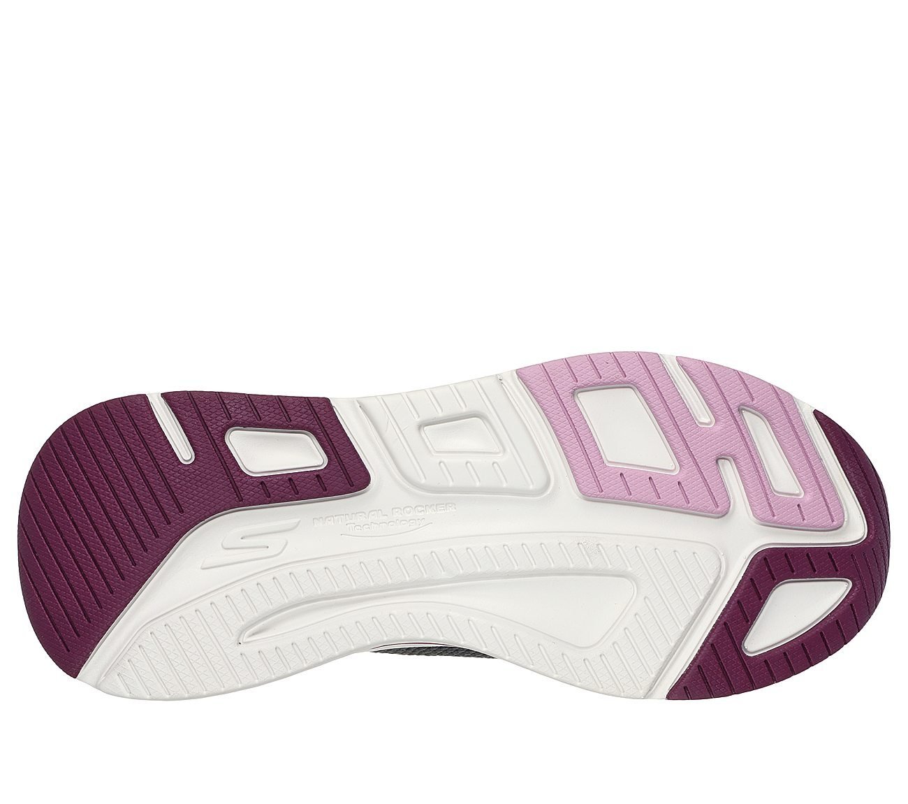 MAX CUSHIONING ELITE 2.0 - ET, CHARCOAL /BURGUNDY Footwear Bottom View