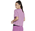 SKECHERS BLOCK TEE, PURPLE/HOT PINK Apparel Top View