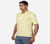 OFF DUTY POLO, LIGHT GREY/YELLOW Apparels Top View