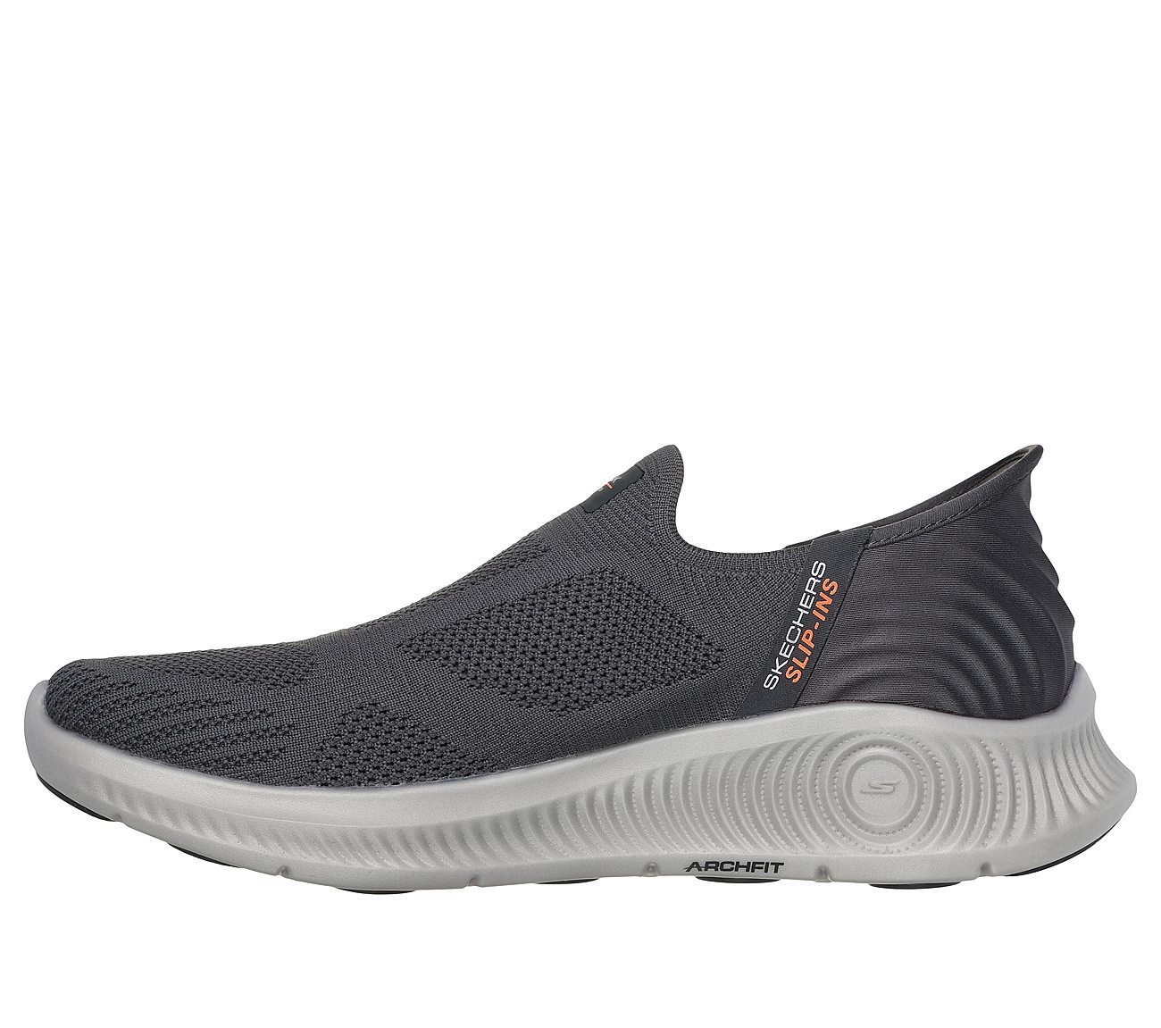 GO WALK ANYWHERE - THE TOURIS, CHARCOAL Footwear Left View