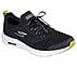 GO RUN HYPER BURST, BLACK/WHITE/LIME Footwear Lateral View