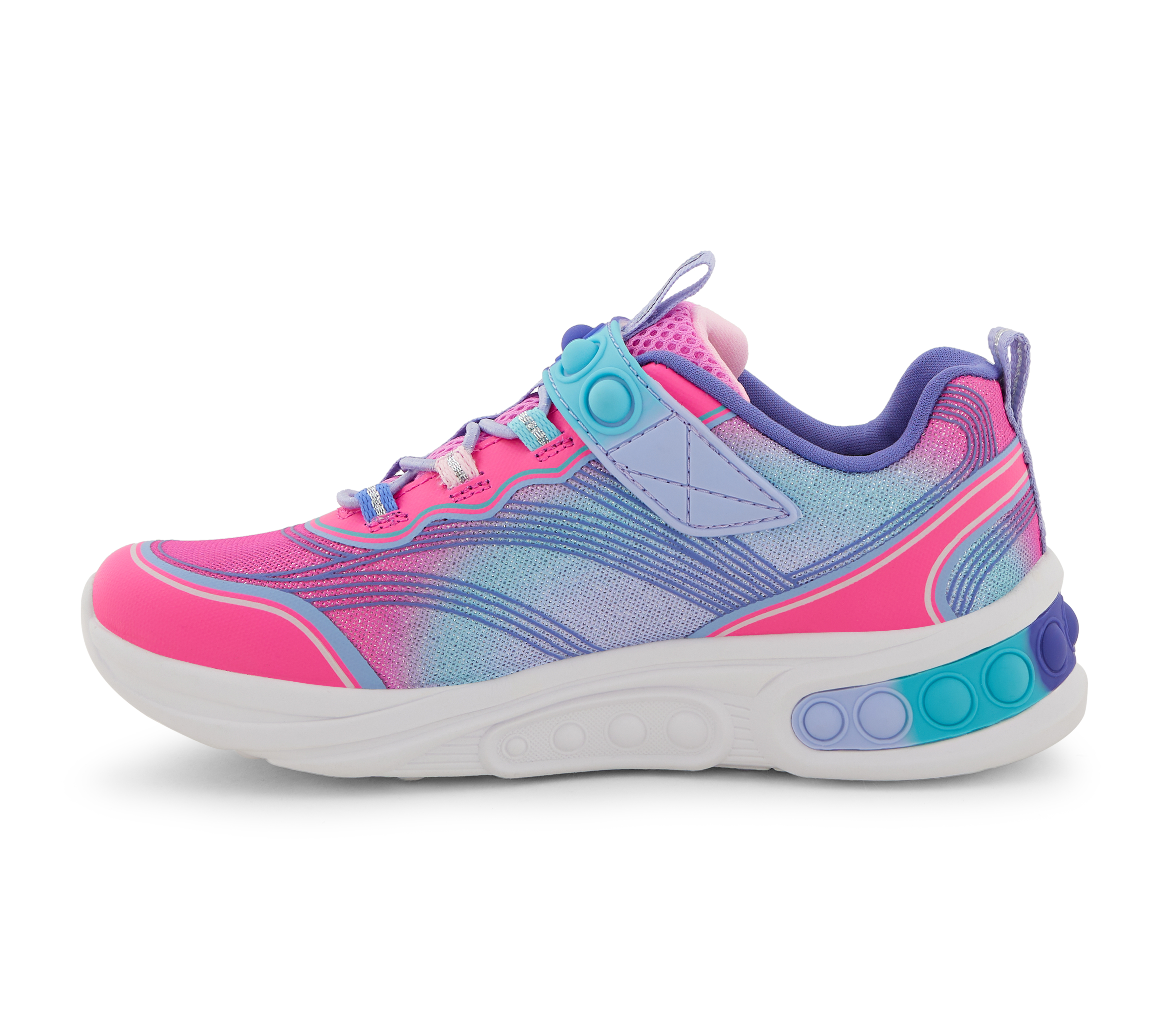 SKECH POPS BLAST, PINK/MULTI Footwear Left View