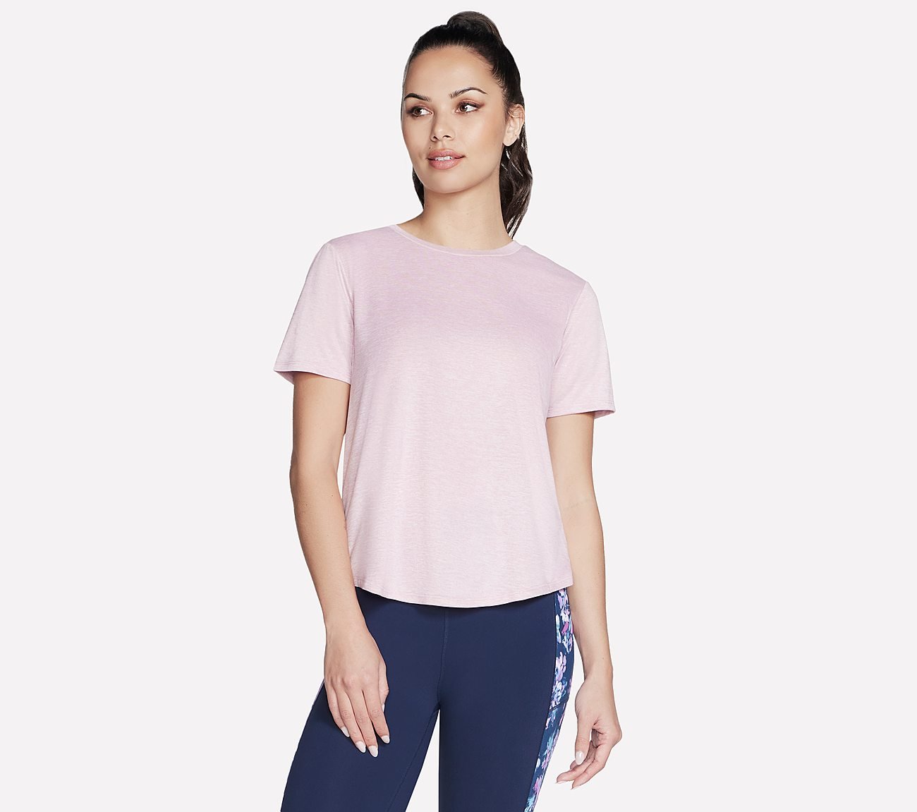 GODRI SWIFT TEE, BLUSH Apparels Lateral View