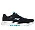 GO WALK 7 - COSMIC WAVES, BLACK/TURQUOISE Footwear Lateral View