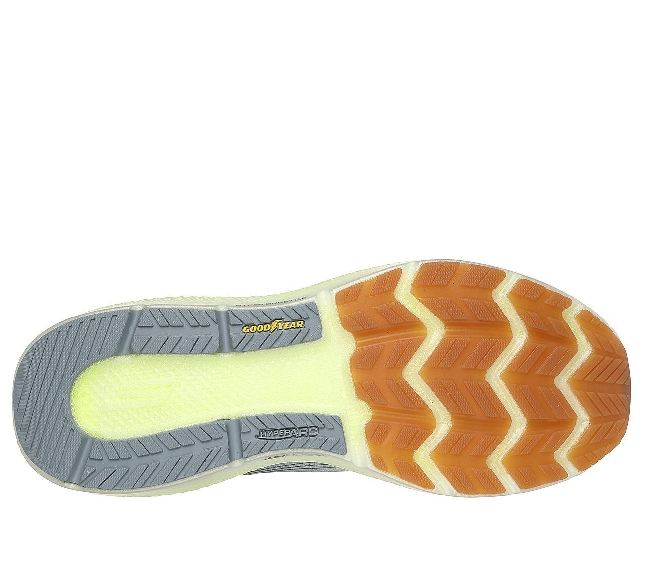 GO RUN RIDE 11, GREY Footwear Bottom View