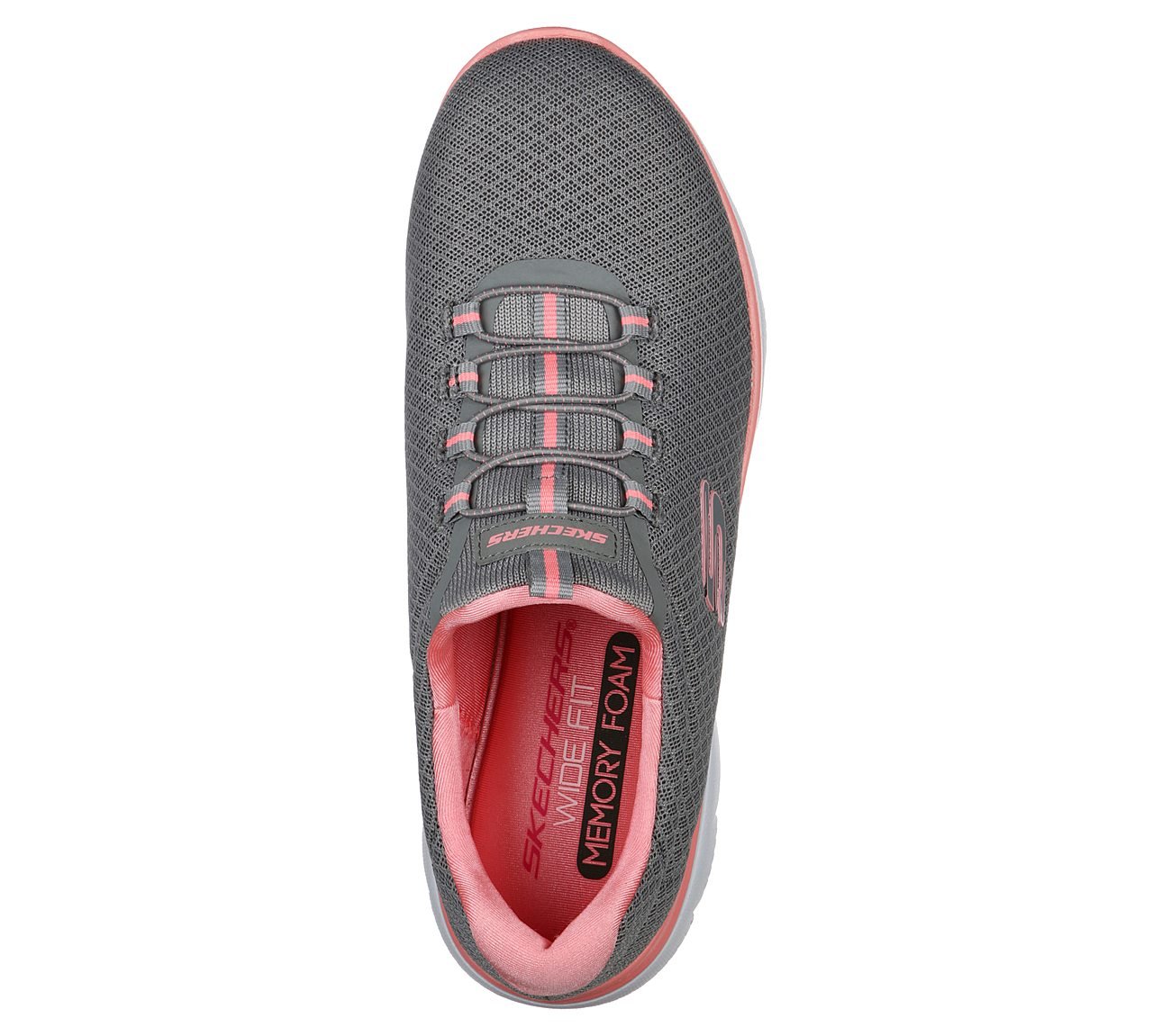 SUMMITS, GREY/PINK Footwear Top View
