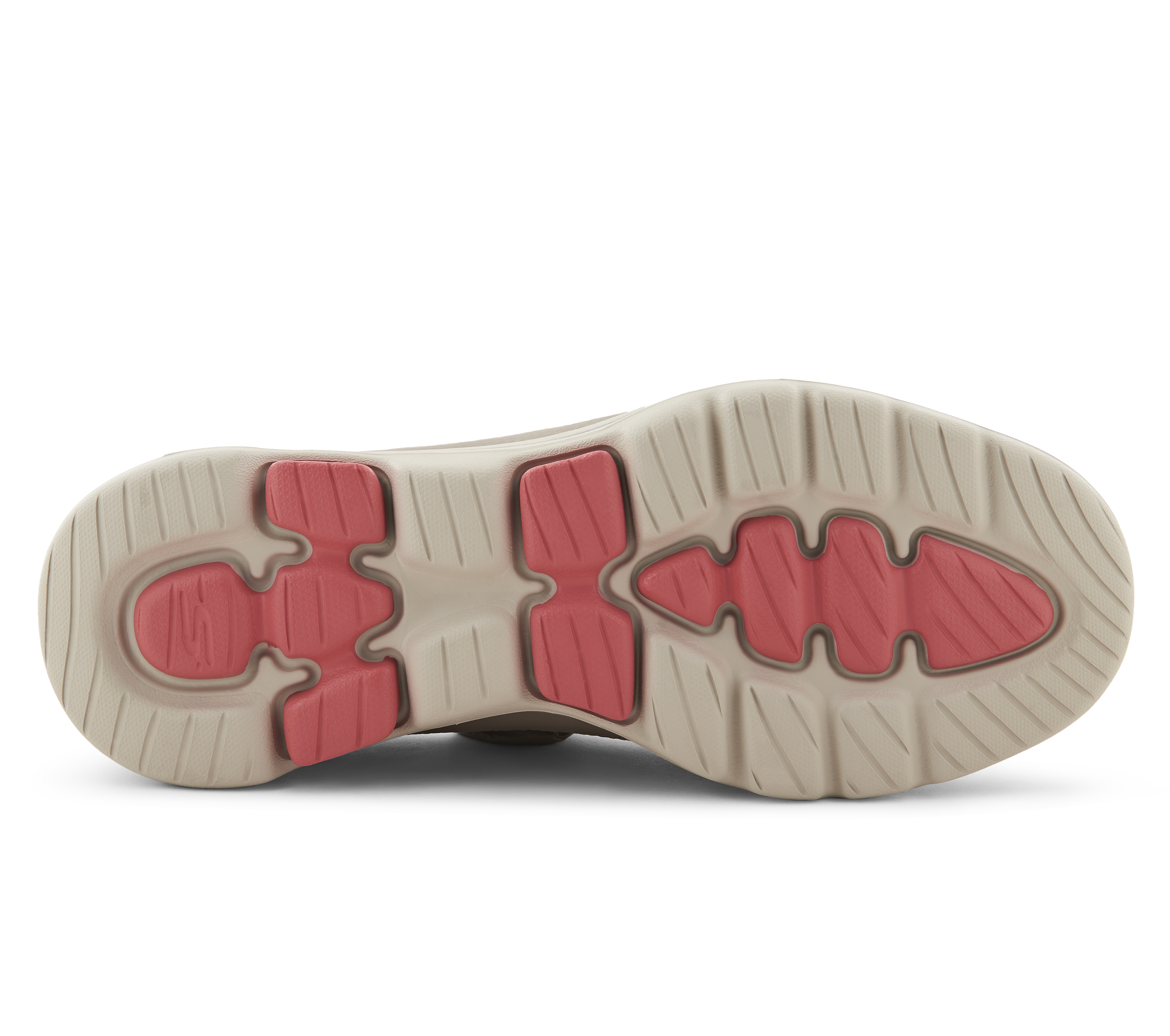 GO WALK 5-PROLIFIC, NATURAL/CORAL Footwear Bottom View