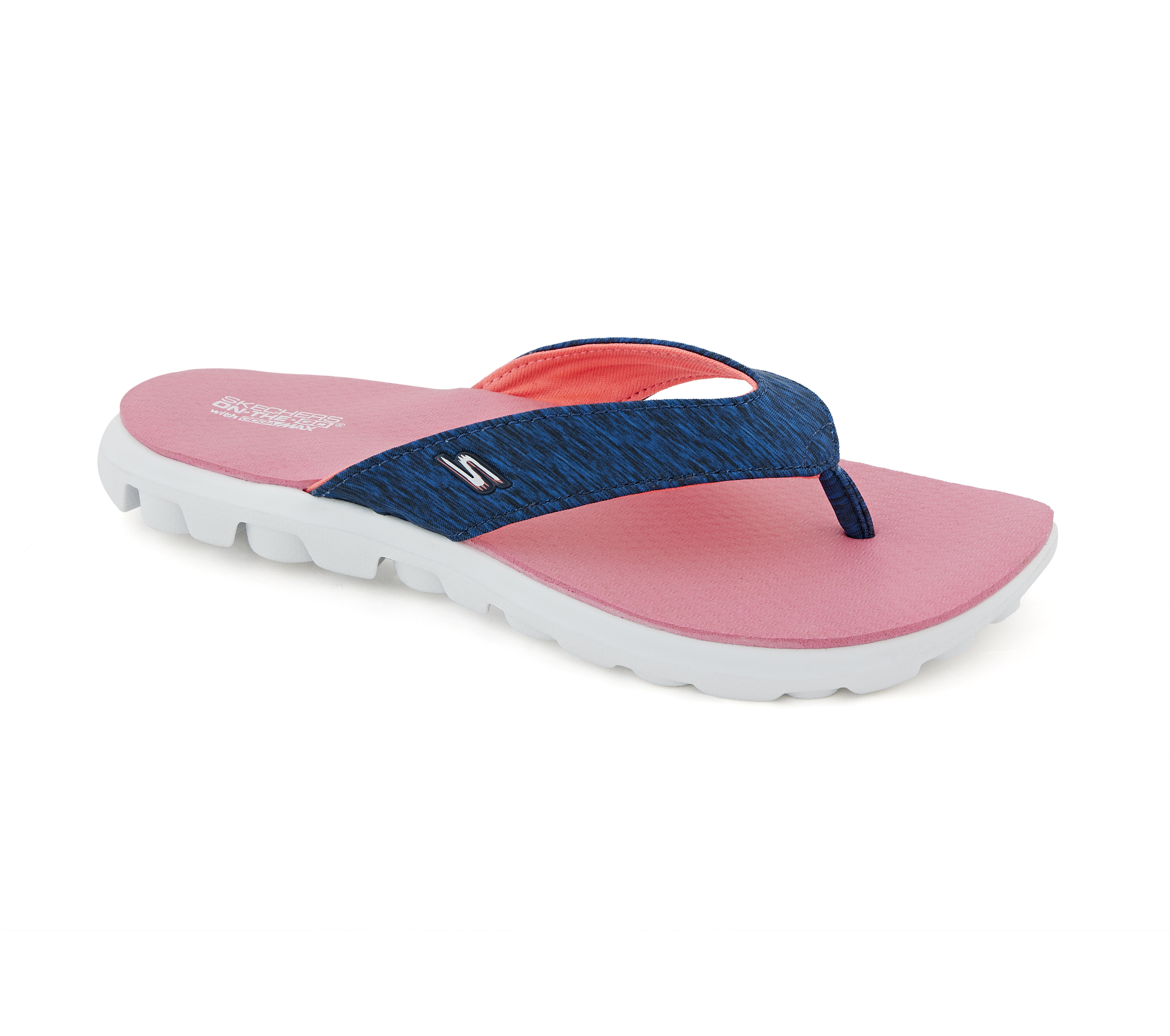 ON-THE-GO - MAUI, NAVY/PINK Footwear Lateral View