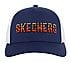 TEXTURED LOGO TRUCKER HAT, CHARCOAL/NAVY Accessories Bottom View