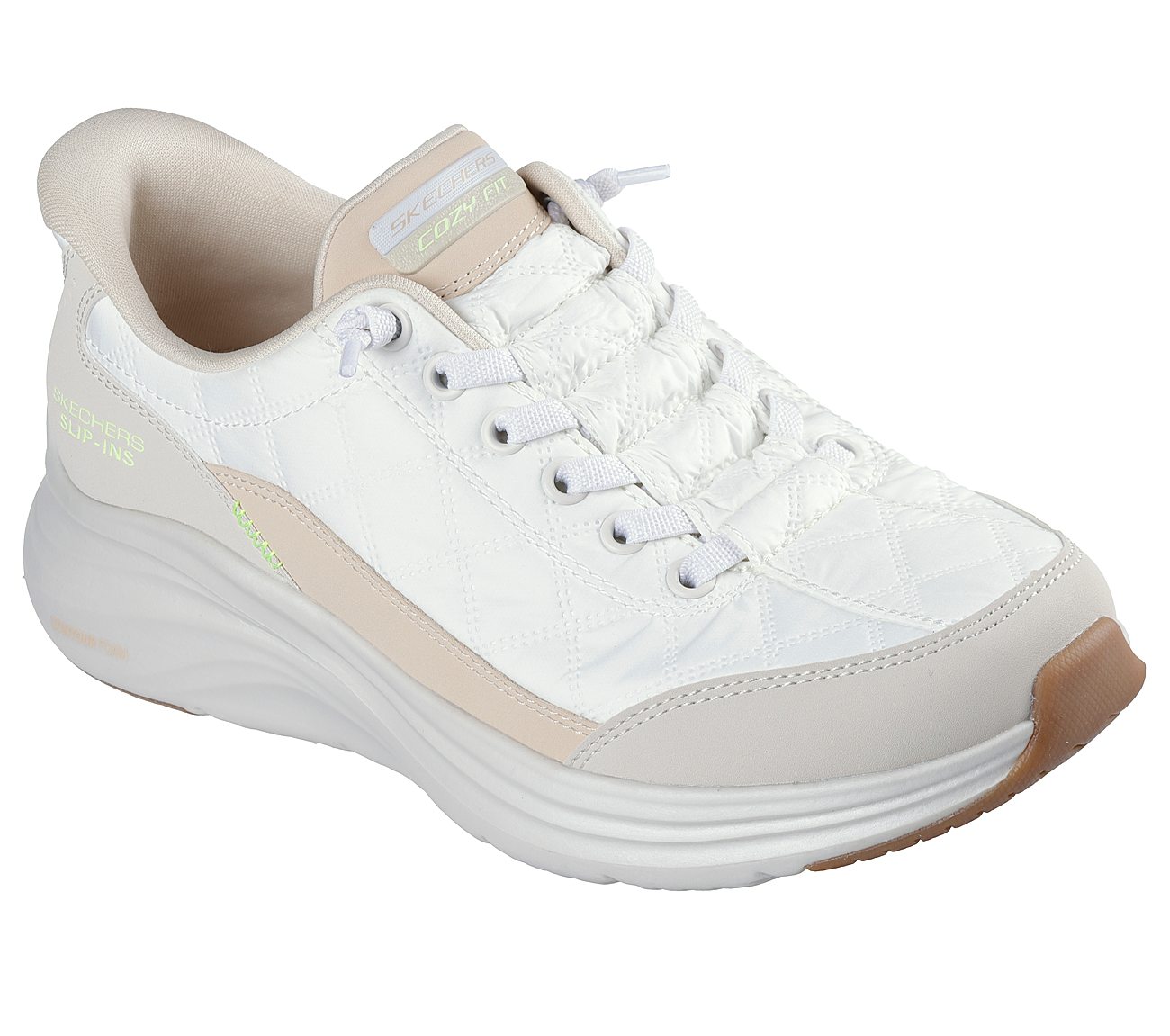 CONTOUR FOAM, WHITE/NATURAL Footwear Right View
