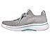 GO WALK ARCH FIT - PEACHY, GREY/BLUE Footwear Left View