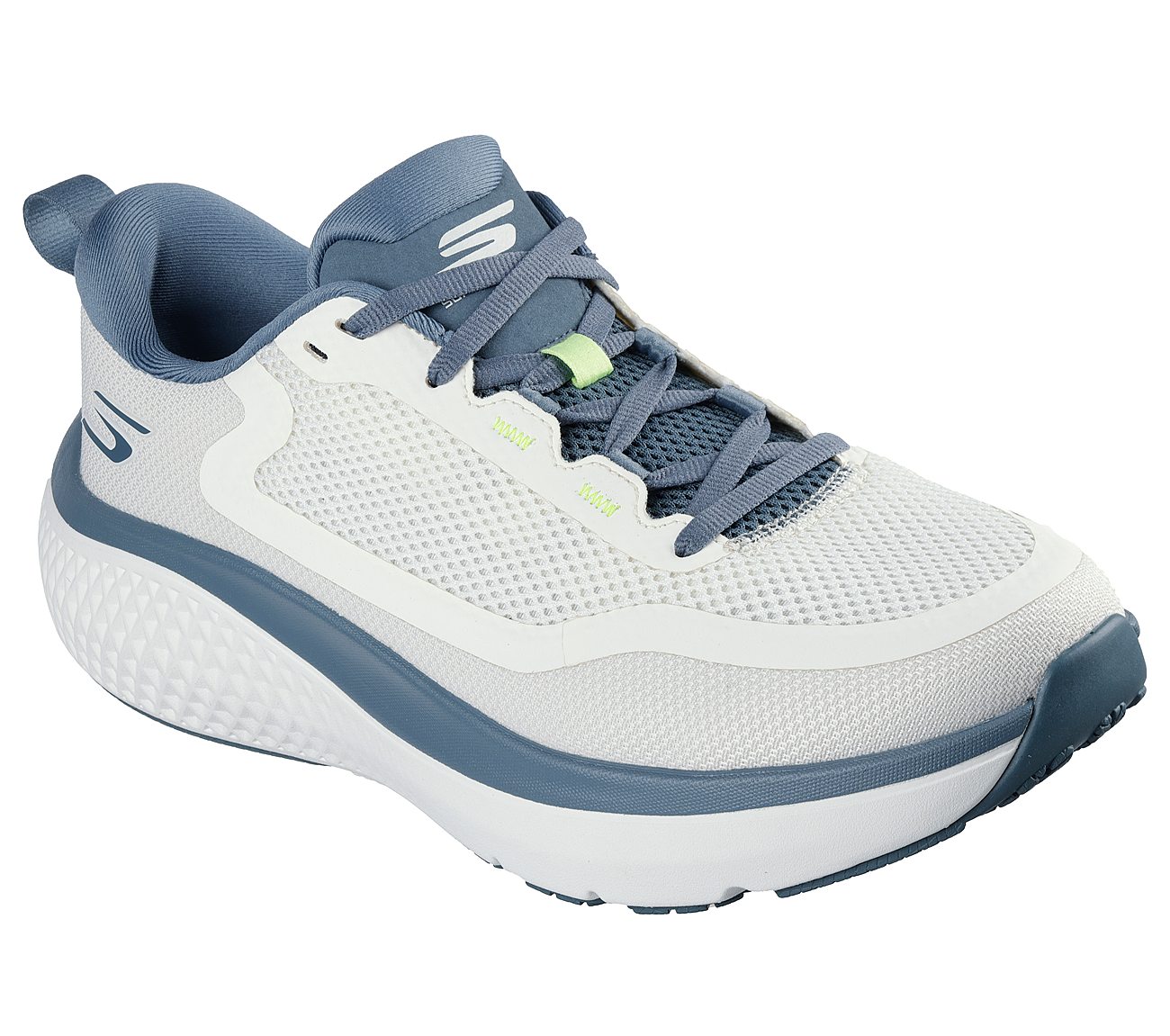 GO RUN SUPERSONIC MAX, NATURAL/BLUE Footwear Right View