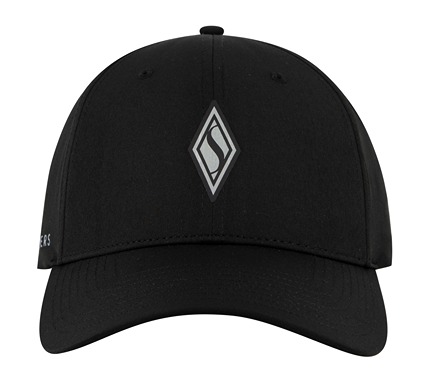 SKECHWEAVE DIAMOND SNAPBACK HAT, BLACK