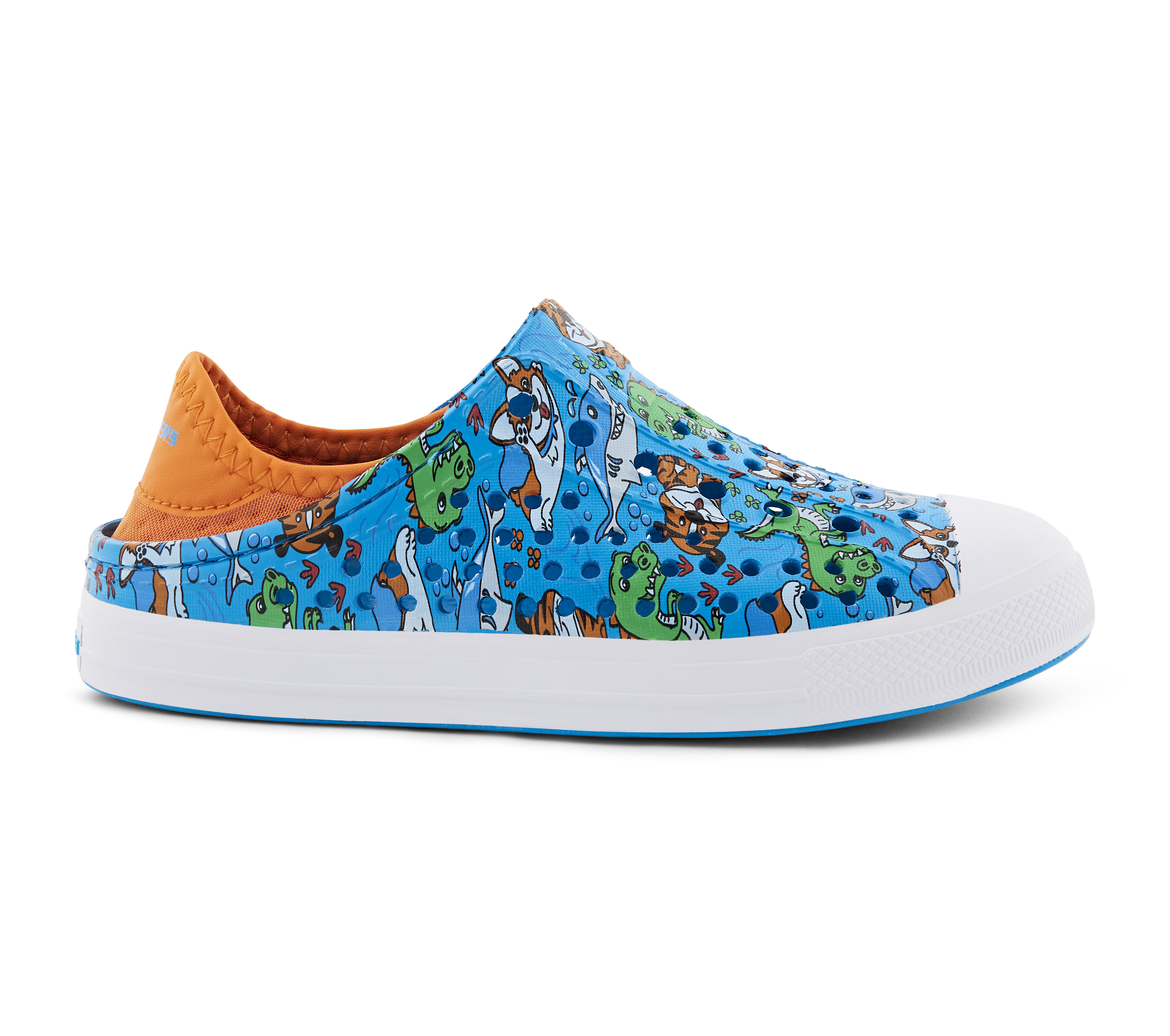 GUZMAN STEPS - CLAWS & PAWS, BLUE/MULTI Footwear Right View