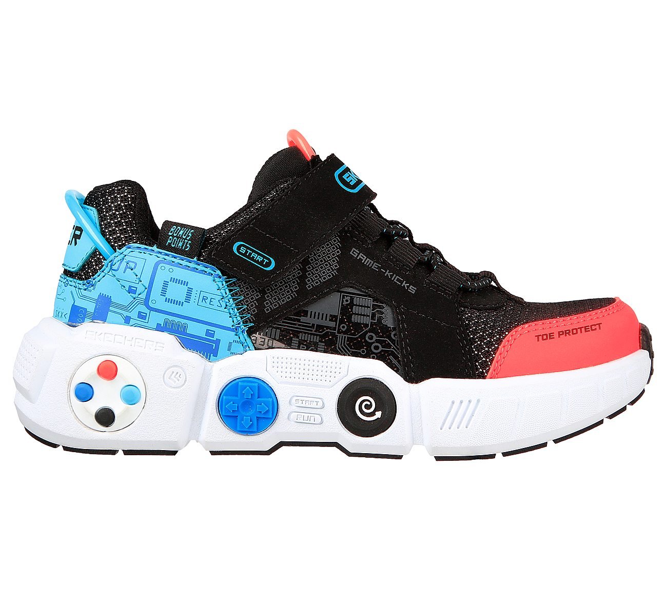 GAMETRONIX, BLACK/MULTI Footwear Right View