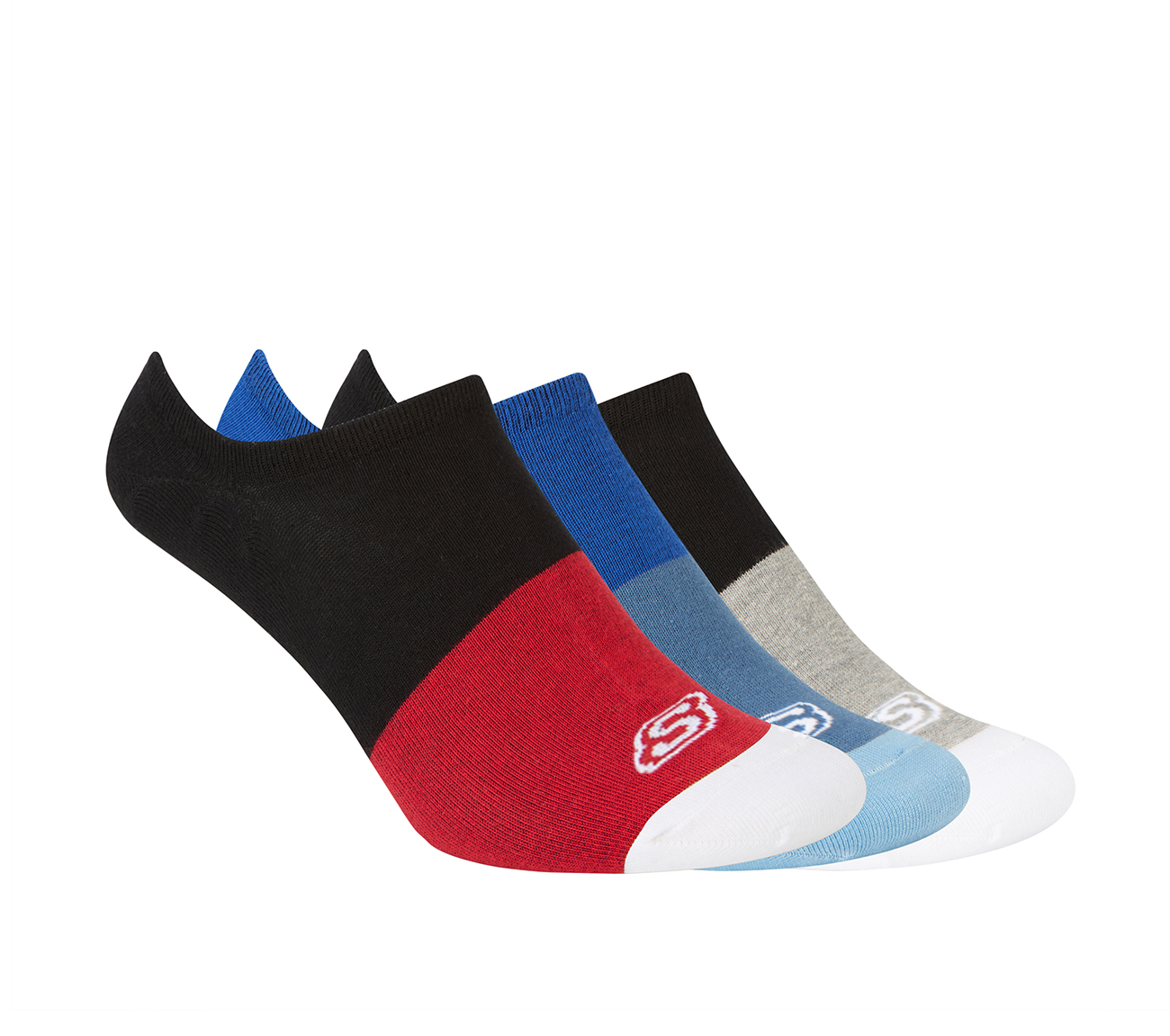 3PK MENS COLOR BLOCK NON TERRY LINER