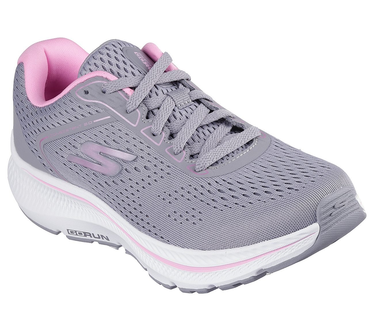 GO RUN CONSISTENT 2, GREY/PINK Footwear Right View