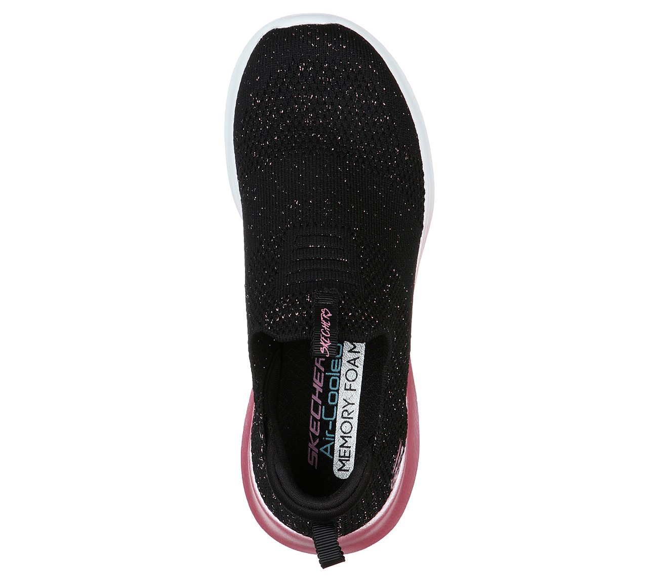 ULTRA FLEX-METAMORPHIC, BLACK/ROSE GOLD Footwear Top View