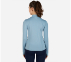 LONG SLEEVE TOP- 1/4 ZIP, LIGHT GREY/BLUE Apparel Bottom View