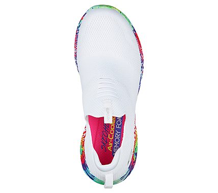 ULTRA FLEX - GROOVY IDEA, WHITE/MULTI Footwear Top View