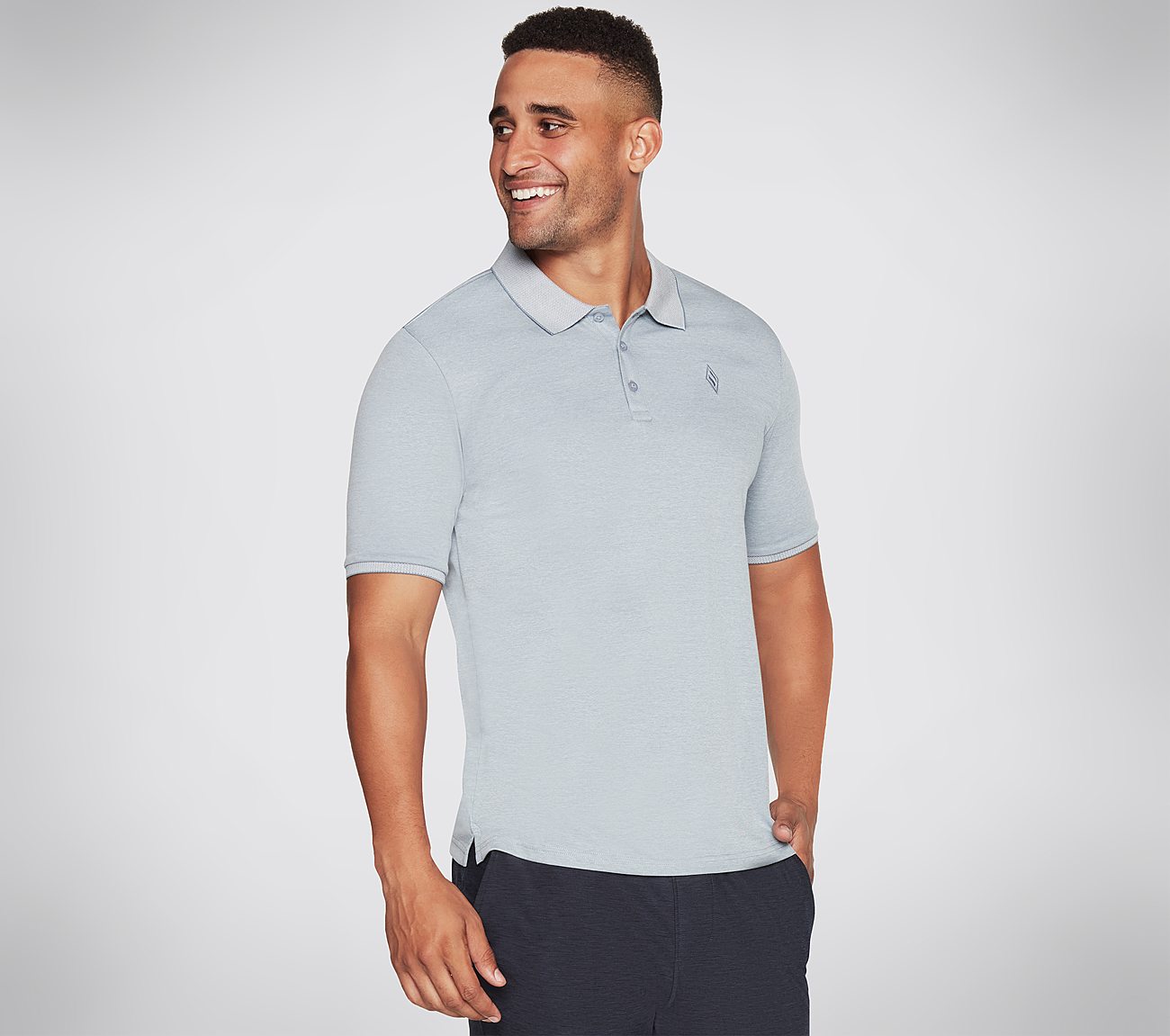 OFF DUTY POLO, LIGHT BLUE/WHITE Apparels Bottom View