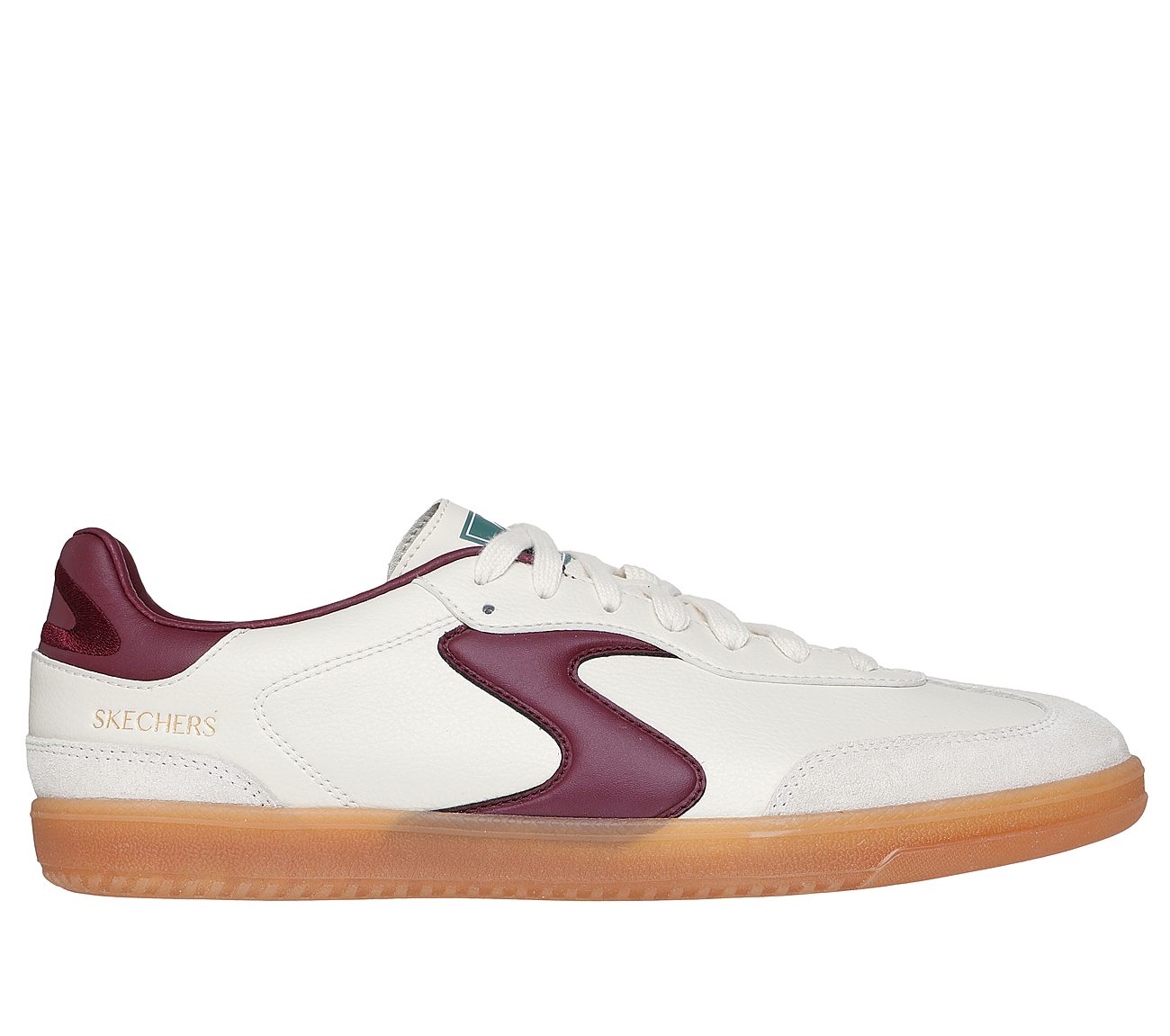 HOTSHOT - PYKE, NATURAL/BURGUNDY Footwear Lateral View