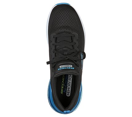 SKECH-AIR STRATUS - MAGLEV, BLACK/BLUE Footwear Top View