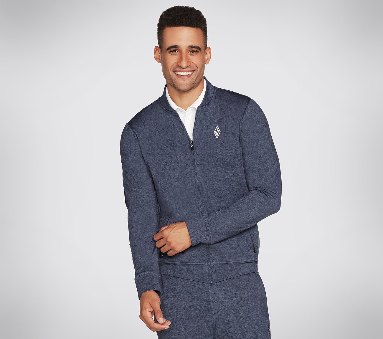 SKECH-KNITS ULTRA GO HOODLESS, NNNAVY Apparel Left View