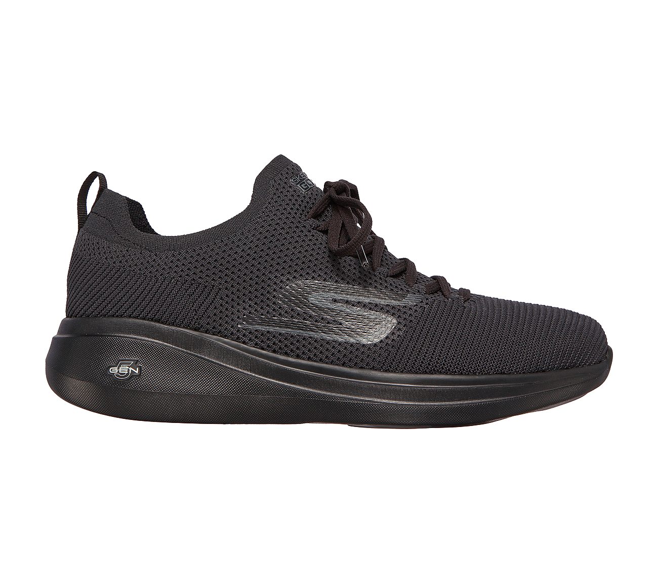 GO RUN FAST - MONOGRAM, BBLACK Footwear Lateral View