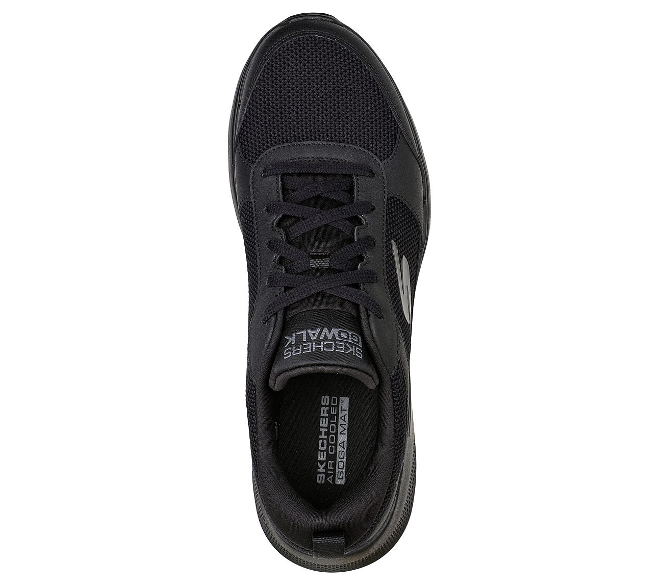 GO WALK 6 - COMPETE, BBLACK Footwear Top View