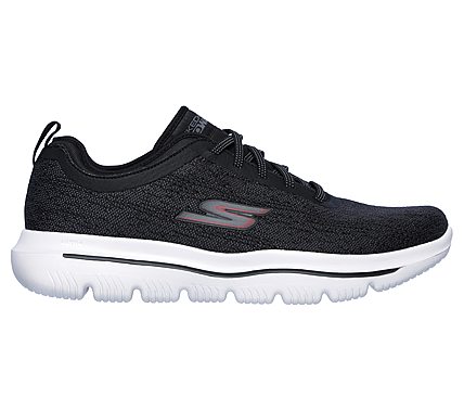 Skechers Black/Red Go Walk Evolution Ultra Logic Mens Lace Up