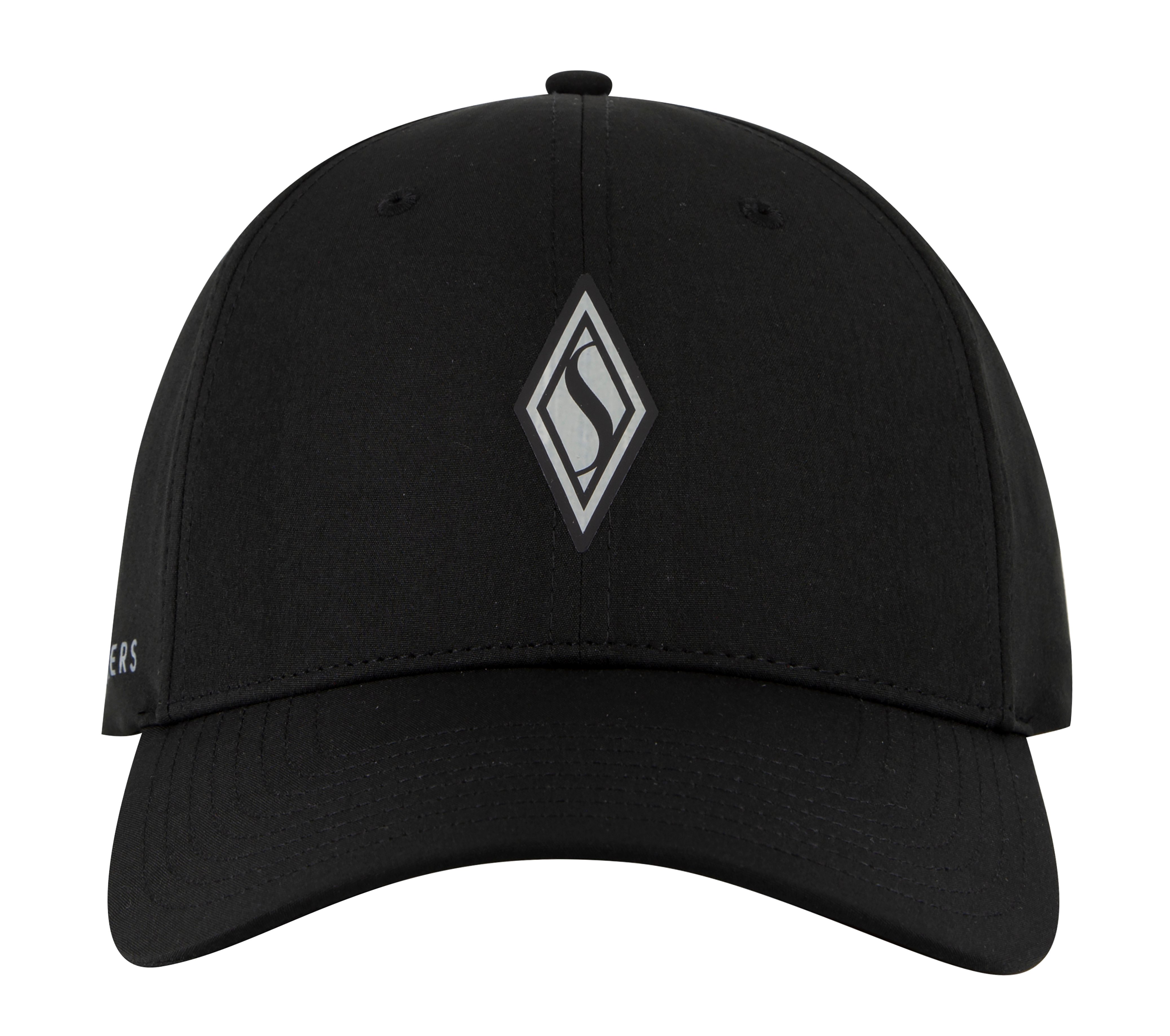 SKECHWEAVE DIAMOND SNAPBACK HAT, BLACK