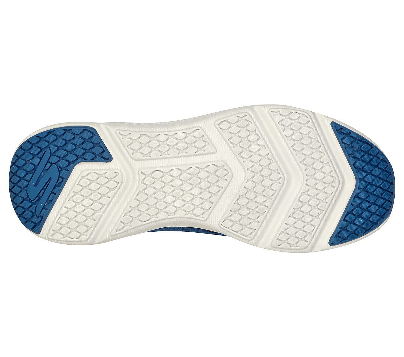 GO RUN ELEVATE, BLUE/ORANGE Footwear Bottom View