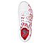 UNO - SPREAD THE LOVE, WHITE/RED/PINK Footwear Top View