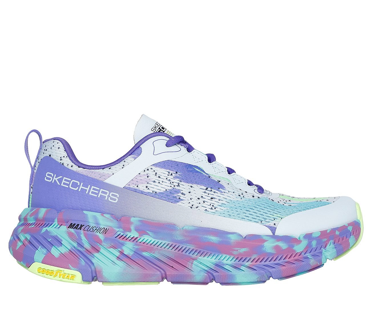 MAX CUSHIONING PREMIER 2, PURPLE MULTI Footwear Lateral View