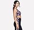 MISTY FLORAL ZIP FRONT BRA, BLACK/MAUVE Apparels Bottom View