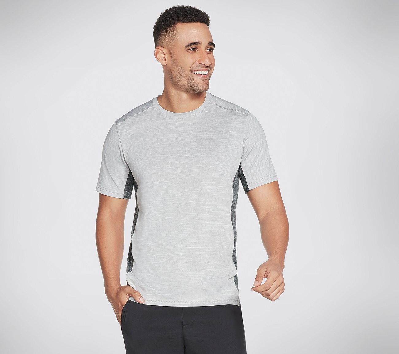 ON THE ROAD BLOCKED T-SHIRT, GGREY Apparels Lateral View
