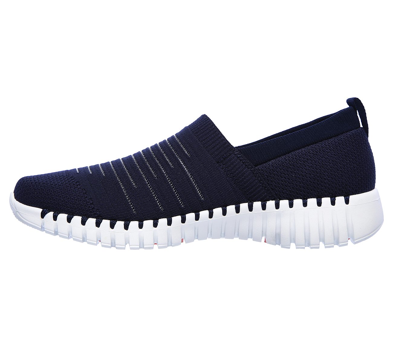 GO WALK SMART - WISE, NAVY/WHITE Footwear Left View