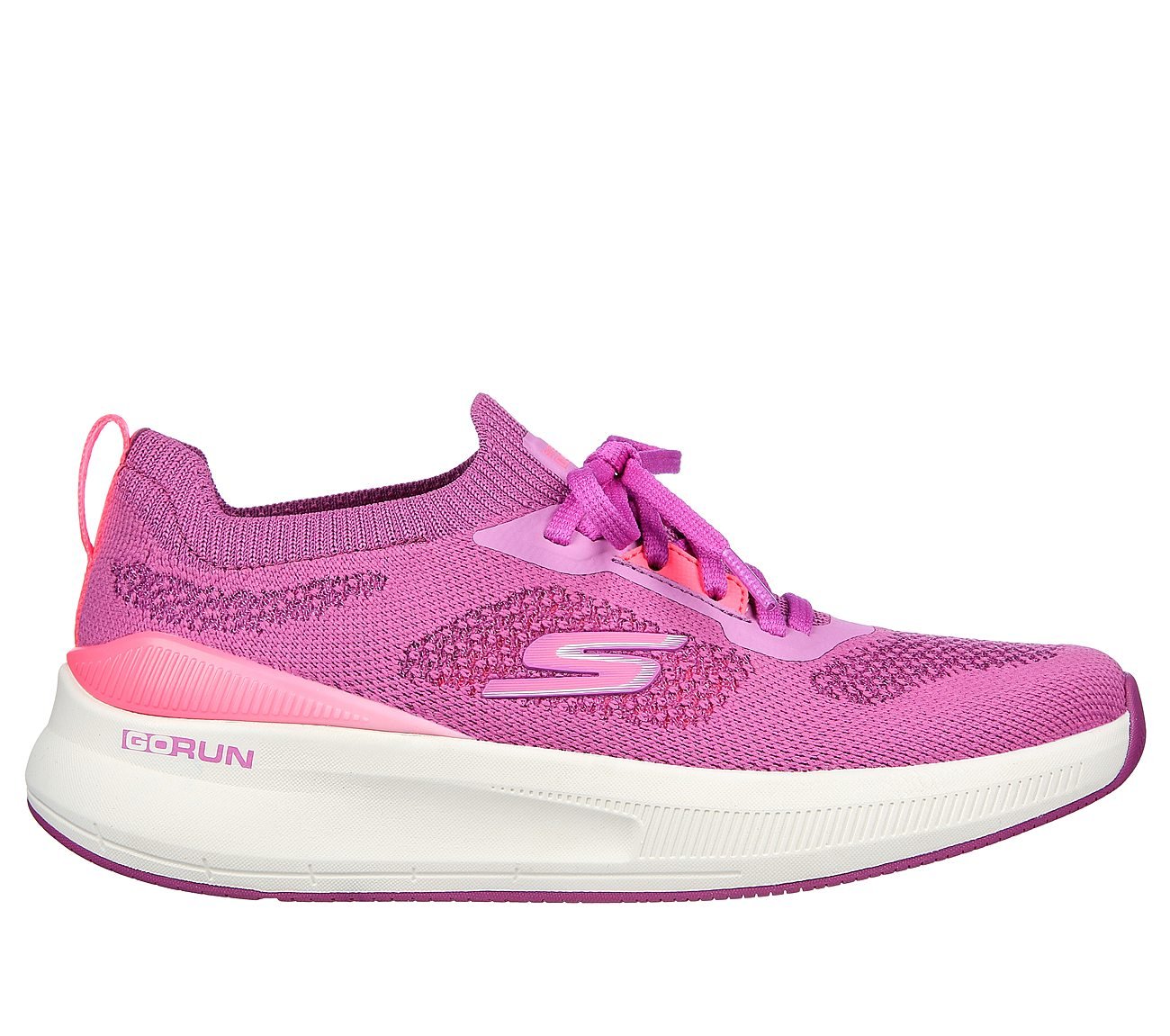 GO RUN PULSE - ROADIE, PINK/HOT PINK Footwear Lateral View