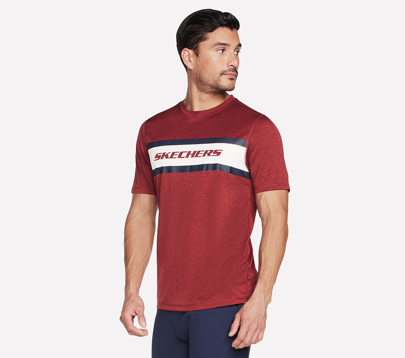 GODRI CHARGE DASH T-SHIRT, RRED Apparels Bottom View