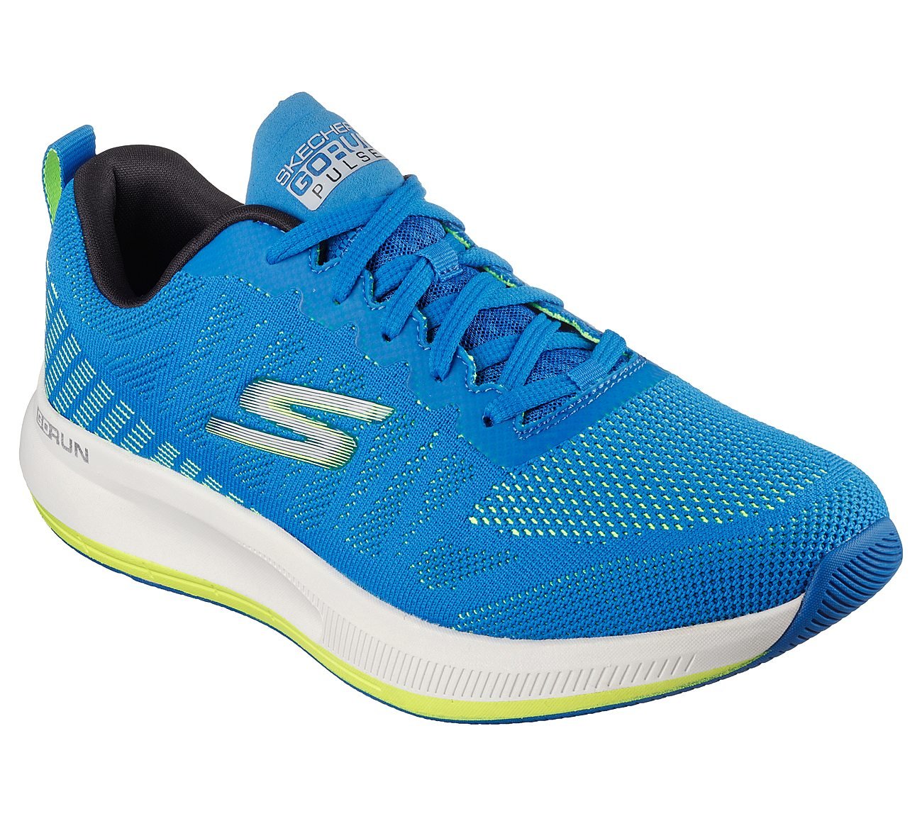 GO RUN PULSE - STRADA, BLUE/LIME Footwear Right View