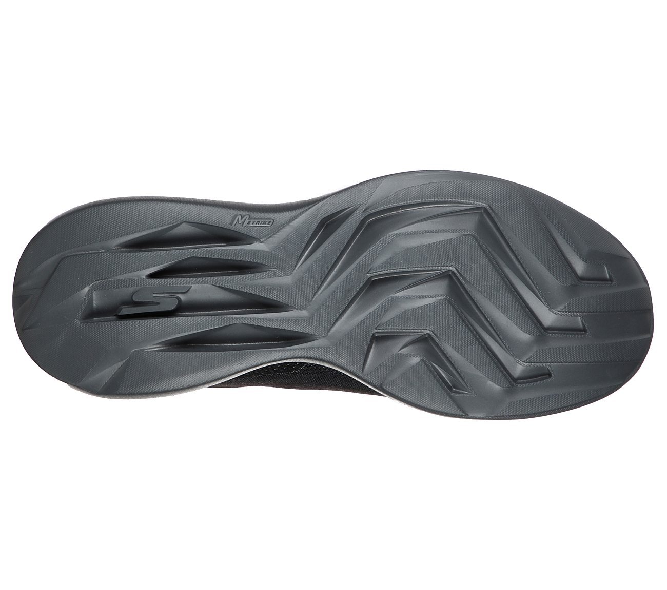 GO RUN FAST -, BLACK/CHARCOAL Footwear Bottom View