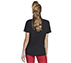 GODRI SERENE V-NECK TEE, BBBBLACK Apparels Top View