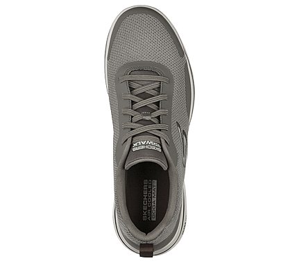 GO WALK 5, KKHAKI Footwear Top View