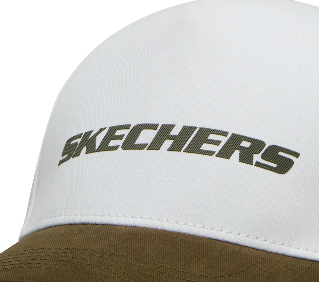 COTTON TWILL BASEBALL HAT , GREEN/WHITE Accessories Left View